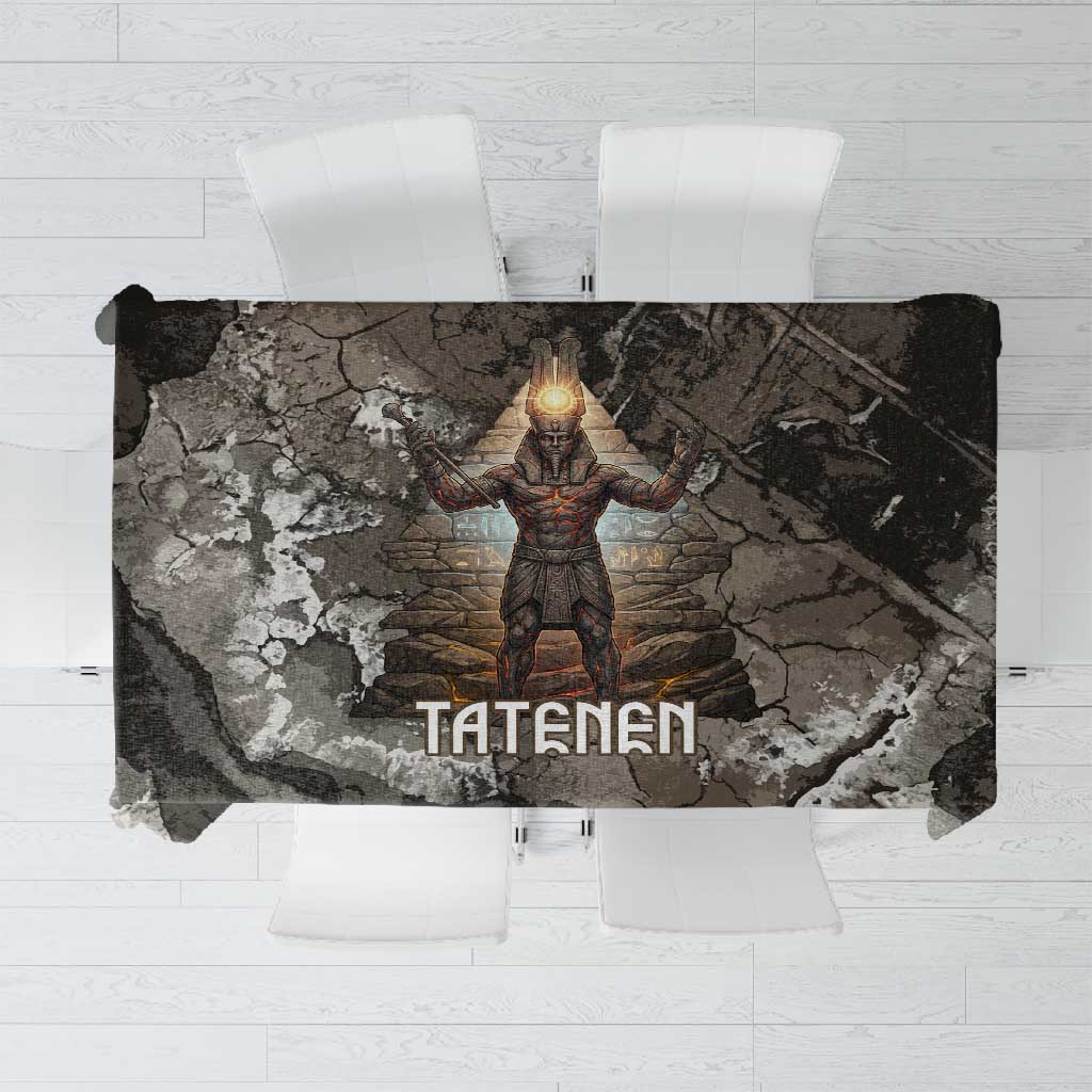 Tatenen Tablecloth Rising Hand Design Egyptian God of Creation and Earth Emergence