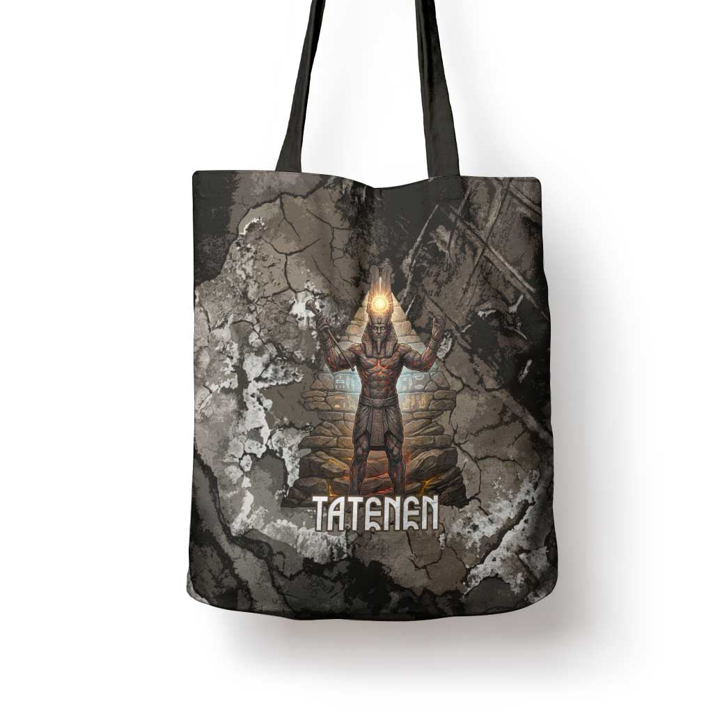 Tatenen Tote Bag Rising Hand Design Egyptian God of Creation and Earth Emergence