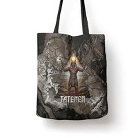 Tatenen Tote Bag Rising Hand Design Egyptian God of Creation and Earth Emergence