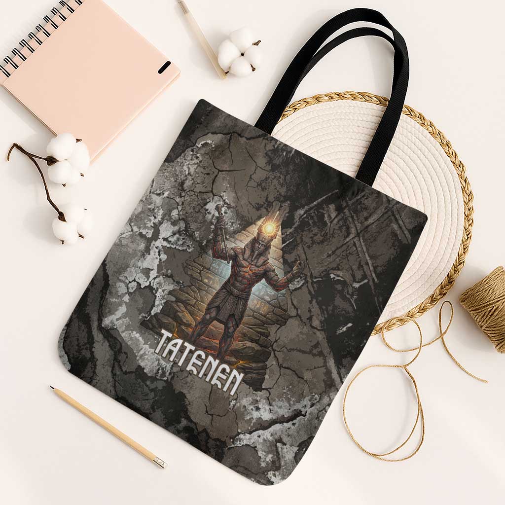 Tatenen Tote Bag Rising Hand Design Egyptian God of Creation and Earth Emergence