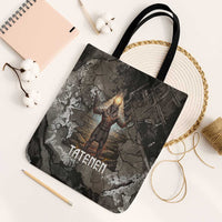 Tatenen Tote Bag Rising Hand Design Egyptian God of Creation and Earth Emergence
