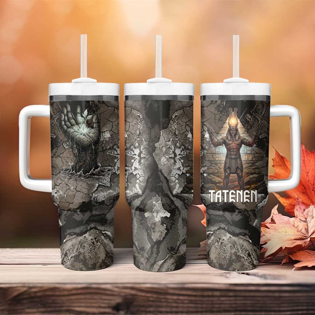 Tatenen Tumbler With Handle Rising Hand Design Egyptian God of Creation and Earth Emergence