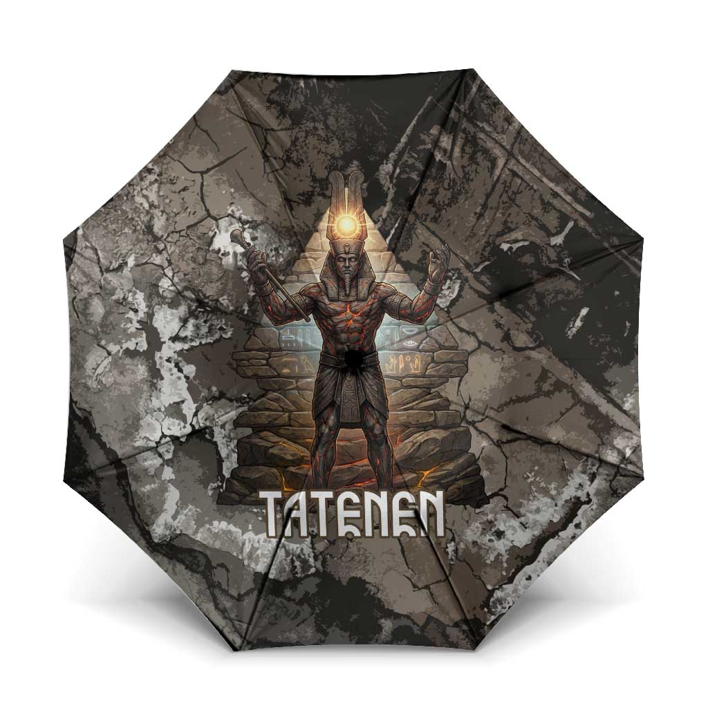 Tatenen Umbrella Rising Hand Design Egyptian God of Creation and Earth Emergence