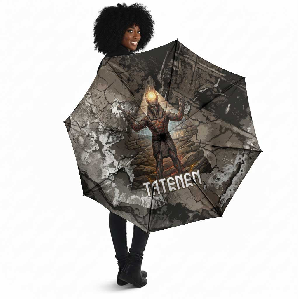 Tatenen Umbrella Rising Hand Design Egyptian God of Creation and Earth Emergence