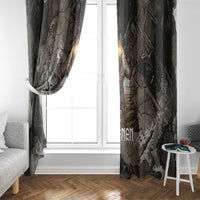 Tatenen Window Curtain Rising Hand Design Egyptian God of Creation and Earth Emergence