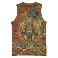 Tatenen Ancient Egyptian Basketball Jersey Father of the Gods Design with Minerals