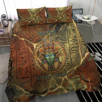 Tatenen Ancient Egyptian Bedding Set Father of the Gods Design with Minerals