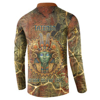 Tatenen Ancient Egyptian Button Sweatshirt Father of the Gods Design with Minerals