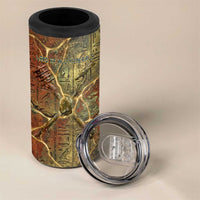 Tatenen Ancient Egyptian 4 in 1 Can Cooler Tumbler Father of the Gods Design with Minerals