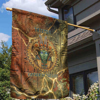 Tatenen Ancient Egyptian Garden Flag Father of the Gods Design with Minerals