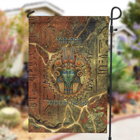 Tatenen Ancient Egyptian Garden Flag Father of the Gods Design with Minerals