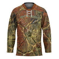 Tatenen Ancient Egyptian Hockey Jersey Father of the Gods Design with Minerals