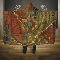 Tatenen Ancient Egyptian Hooded Blanket Father of the Gods Design with Minerals