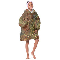 Tatenen Ancient Egyptian Kid Wearable Blanket Hoodie Father of the Gods Design with Minerals