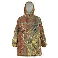Tatenen Ancient Egyptian Kid Wearable Blanket Hoodie Father of the Gods Design with Minerals