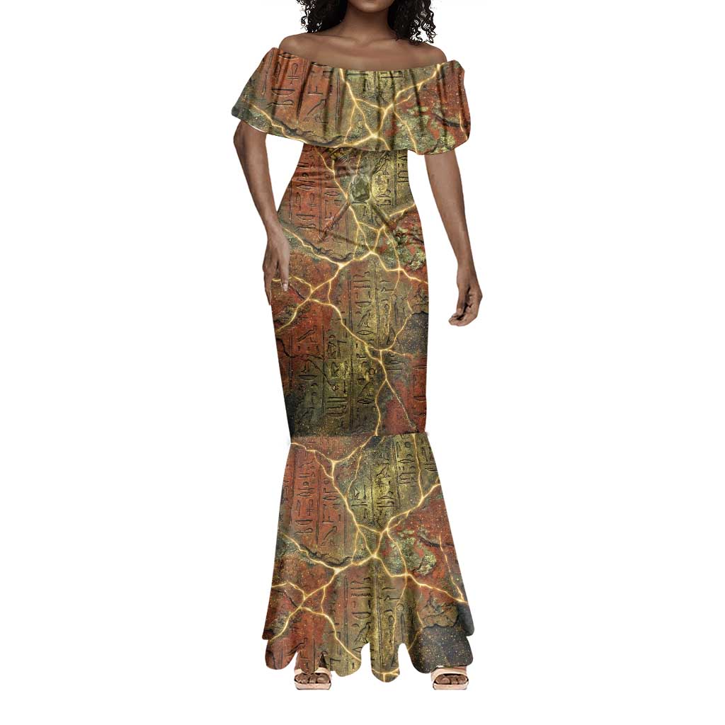 Tatenen Ancient Egyptian Mermaid Dress Father of the Gods Design with Minerals