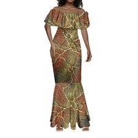 Tatenen Ancient Egyptian Mermaid Dress Father of the Gods Design with Minerals