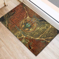 Tatenen Ancient Egyptian Rubber Doormat Father of the Gods Design with Minerals
