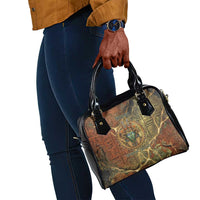 Tatenen Ancient Egyptian Shoulder Handbag Father of the Gods Design with Minerals