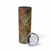 Tatenen Ancient Egyptian Skinny Tumbler Father of the Gods Design with Minerals