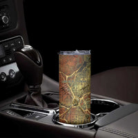 Tatenen Ancient Egyptian Skinny Tumbler Father of the Gods Design with Minerals