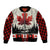 Canada Flag Bomber Jacket Maple Leaf & Plaid Pattern Design