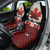 Canada Flag Car Seat Cover Maple Leaf & Plaid Pattern Design