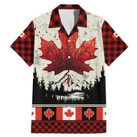 Canada Flag Family Matching Mermaid Dress and Hawaiian Shirt Maple Leaf & Plaid Pattern Design
