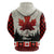 Canada Flag Hoodie Maple Leaf & Plaid Pattern Design