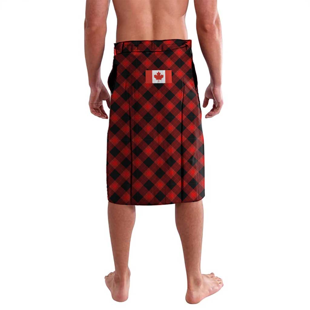 Canada Flag Lavalava Maple Leaf & Plaid Pattern Design