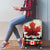 Canada Flag Luggage Cover Maple Leaf & Plaid Pattern Design