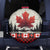 Canada Flag Spare Tire Cover Maple Leaf & Plaid Pattern Design