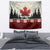 Canada Flag Tapestry Maple Leaf & Plaid Pattern Design