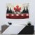 Canada Flag Tapestry Maple Leaf & Plaid Pattern Design