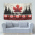 Canada Flag Tapestry Maple Leaf & Plaid Pattern Design