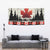 Canada Flag Tapestry Maple Leaf & Plaid Pattern Design