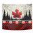 Canada Flag Tapestry Maple Leaf & Plaid Pattern Design