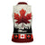 Canada Flag Women Sleeveless Polo Shirt Maple Leaf & Plaid Pattern Design