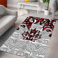 Canada Area Rug Haida Art-Inspired Pattern Design