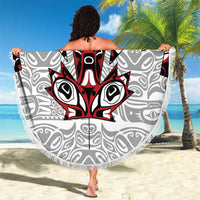 Canada Beach Blanket Haida Art-Inspired Pattern Design