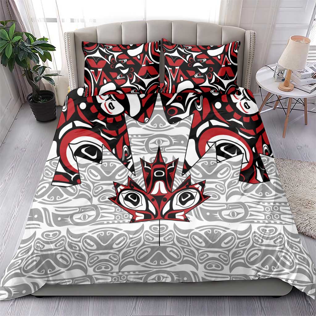 Canada Bedding Set Haida Art-Inspired Pattern Design