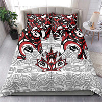 Canada Bedding Set Haida Art-Inspired Pattern Design