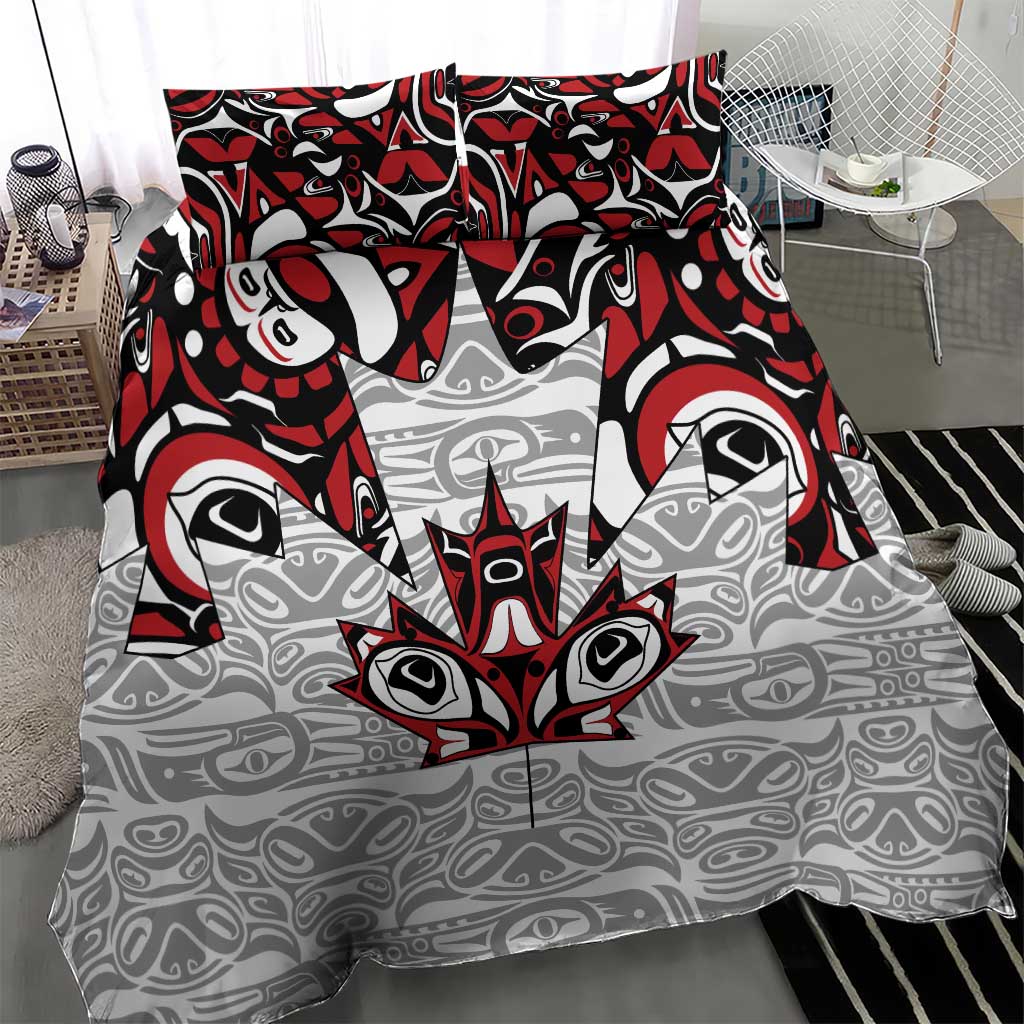 Canada Bedding Set Haida Art-Inspired Pattern Design