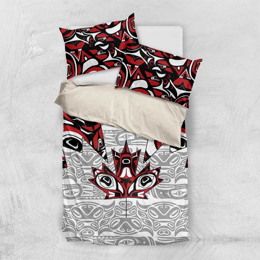 Canada Bedding Set Haida Art-Inspired Pattern Design