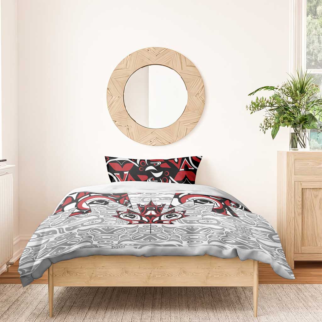 Canada Bedding Set Haida Art-Inspired Pattern Design