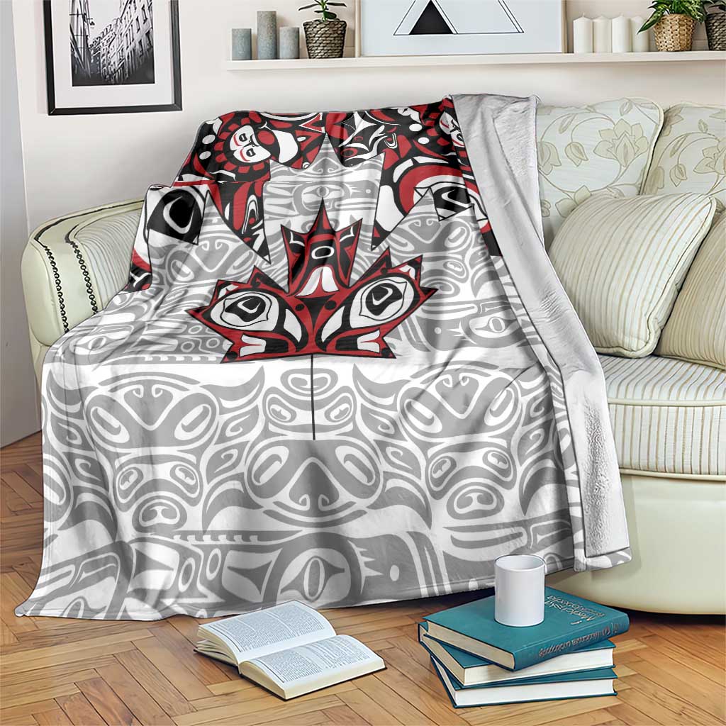 Canada Blanket Haida Art-Inspired Pattern Design