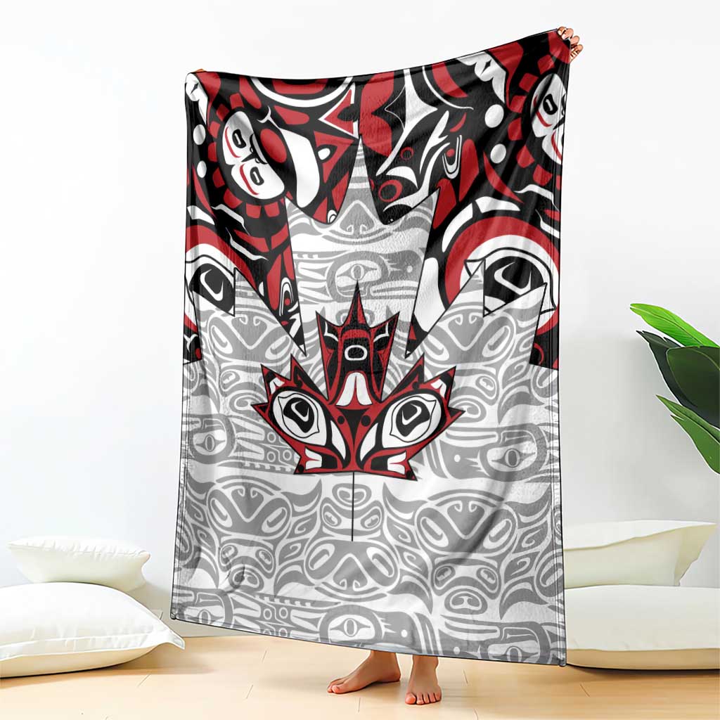 Canada Blanket Haida Art-Inspired Pattern Design