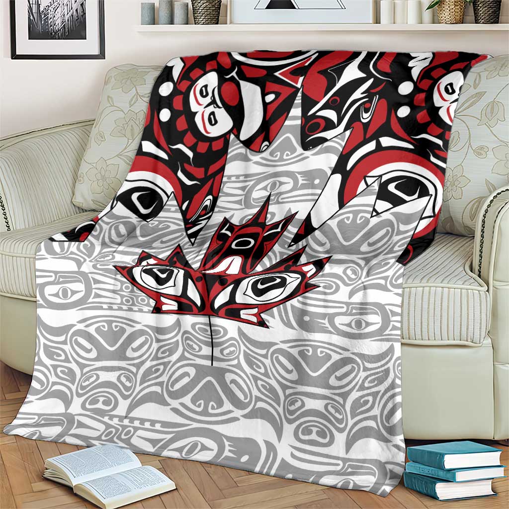 Canada Blanket Haida Art-Inspired Pattern Design