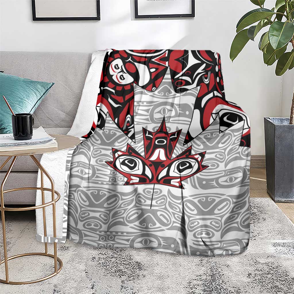 Canada Blanket Haida Art-Inspired Pattern Design
