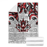 Canada Blanket Haida Art-Inspired Pattern Design